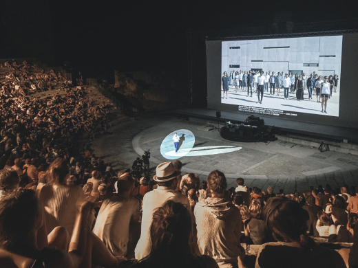Abendliche Präsentation im Théâtre Antique d'Arles. Foto: Markus Hartmann