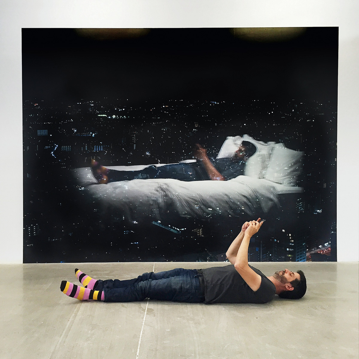 Aus dem Instagram-Account von Alec Soth, doppeltes Selbstportrait