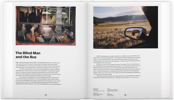 Doppelseite aus Alex Webb & Rebecca Norris Webb.